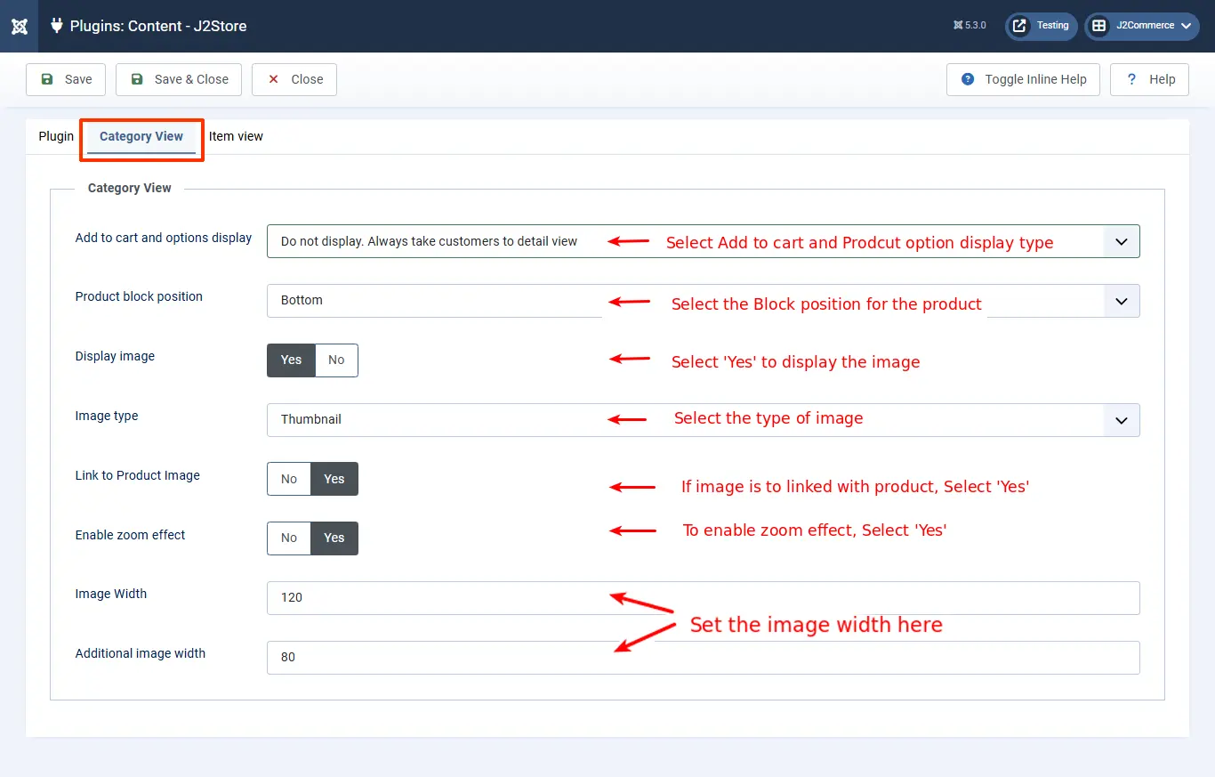 Contentplugin-categoryview